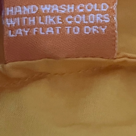 Oliphant Orange Shirt Dress in Tuki Marigold Medium Missing Belt - Picture 9 of 9